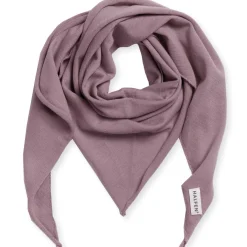 Strick-Dreieckstuch Merinowolle mauve