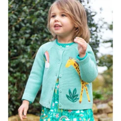 Strickjacke "Giraffe" mint 122