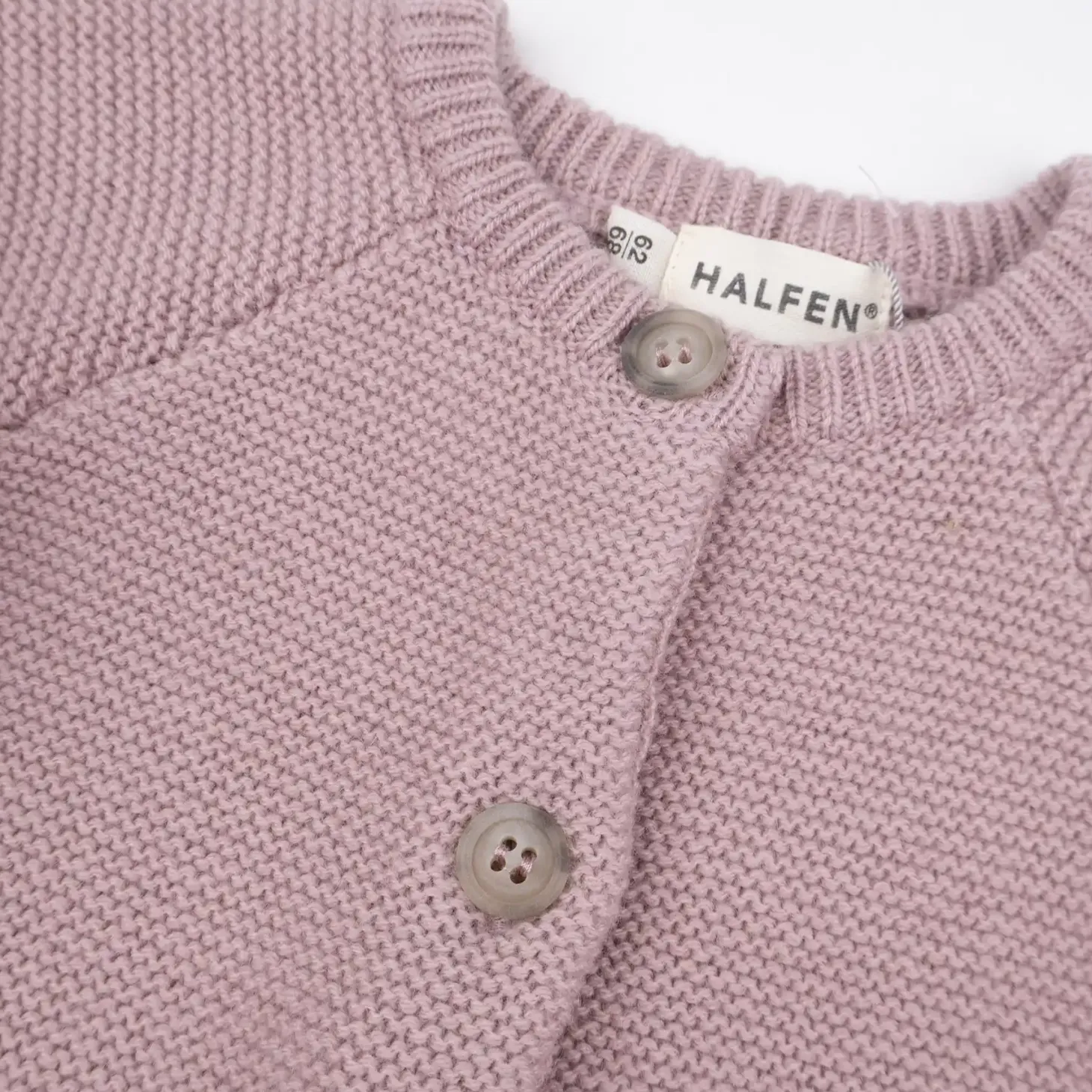 Strickjacke mit Cashmere altrose 62/68