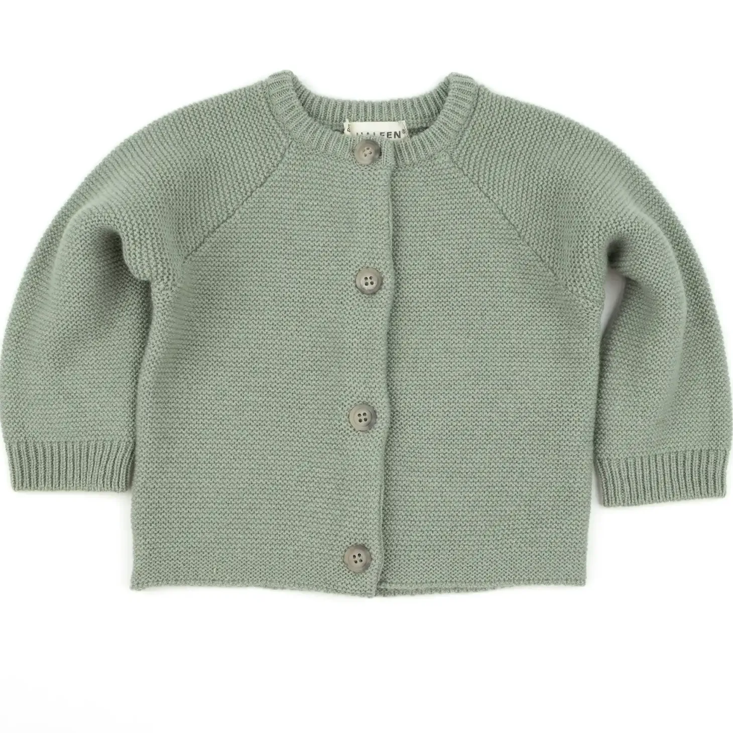 Strickjacke mit Cashmere sage 74/80