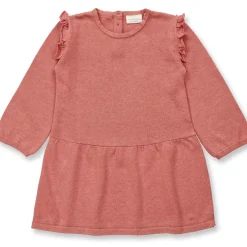 Strick-Kleid korallenrot 116