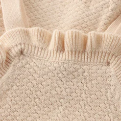 Strick-Playsuit hellbeige 56