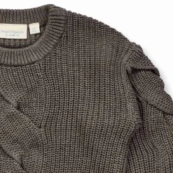 Strick-Pullover braun melange 116