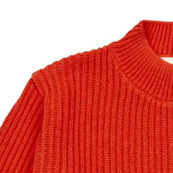 Strick-Pullover orangerot 110