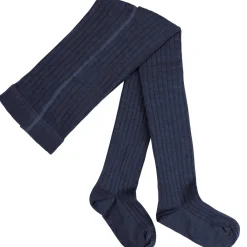 Strumpfhose mit Merinowolle marine 80