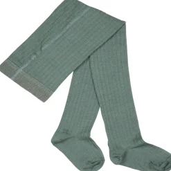 Strumpfhose mit Merinowolle salbei 80