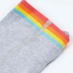 Strumpfhose "Regenbogen" grau 62/68