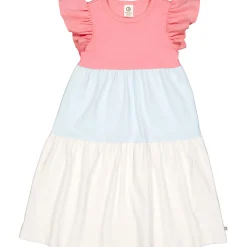 Stufen-Kleid mit Flügelarm bubblegum-creme 116