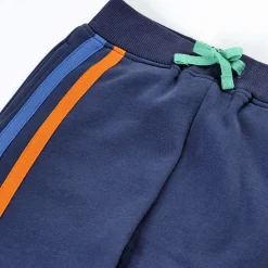 Sweat-Hose mit bunten Streifen dunkelblau 98