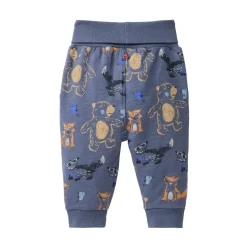 Sweat-Hose "Waldtiere" indigoblau 62/68