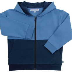 Sweatjacke blau-dunkelblau 110