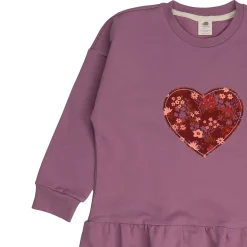 Sweatkleid "Heart" mauve 116