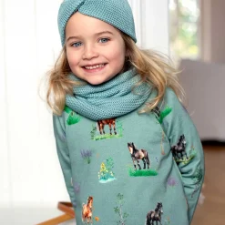 Sweat-Kleid "Ponys" light ocean 104