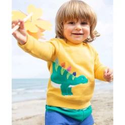 Sweatshirt "Dinosaurier" gelb 92
