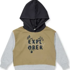 Sweatshirt Kinder mit Kapuze olive "Green Explorer" 122