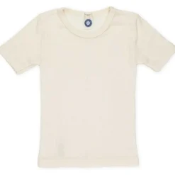 T-Shirt Baumwolle Wolle Seide natur 92