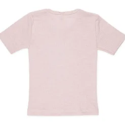 T-Shirt Baumwolle Wolle Seide altrosa 92