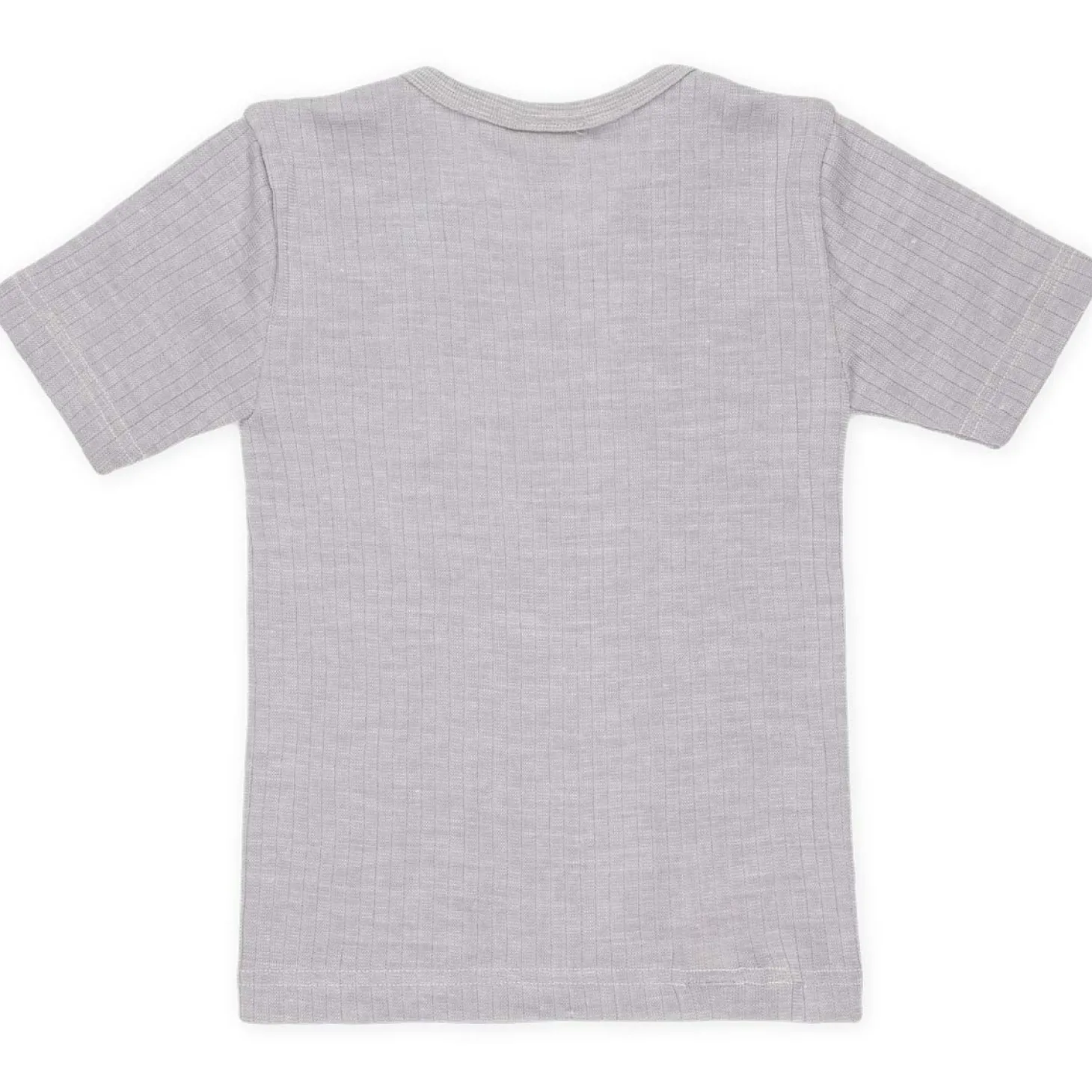 T-Shirt Baumwolle Wolle Seide grau 92