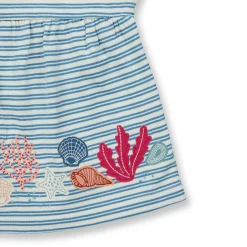 Tunika "Sealife" blau gestreift 92