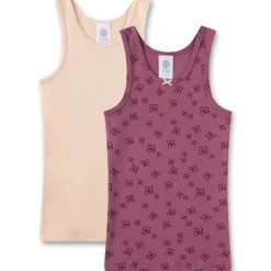 Unterhemd 2er-Set grape-peach 92