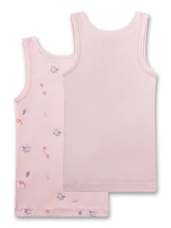 Unterhemd 2er-Set "Vögelein" rosa 116