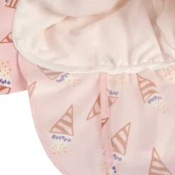 UV-Sonnenhut mit Nackenschutz "Eis" rosa 45-47