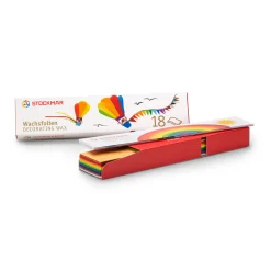 Wachsfolien 18 Farben - schmal
