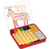 Wachsmalstifte "Regenbogen" 6er Set +2 Blöcke