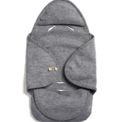 Walk-Einschlagdecke für Babyschale grau
