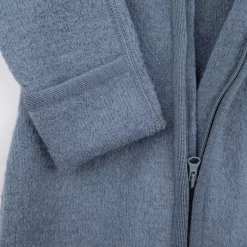 Walk-Overall mit Reißverschluss rauchblau 62/68