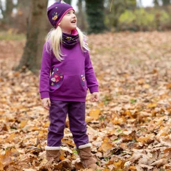 Webhose mit elatischem Bund dark grape 86/92