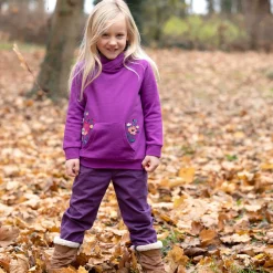 Webhose mit elatischem Bund dark grape 86/92