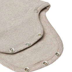 Wickelbody "Ripp" taupe melange 50