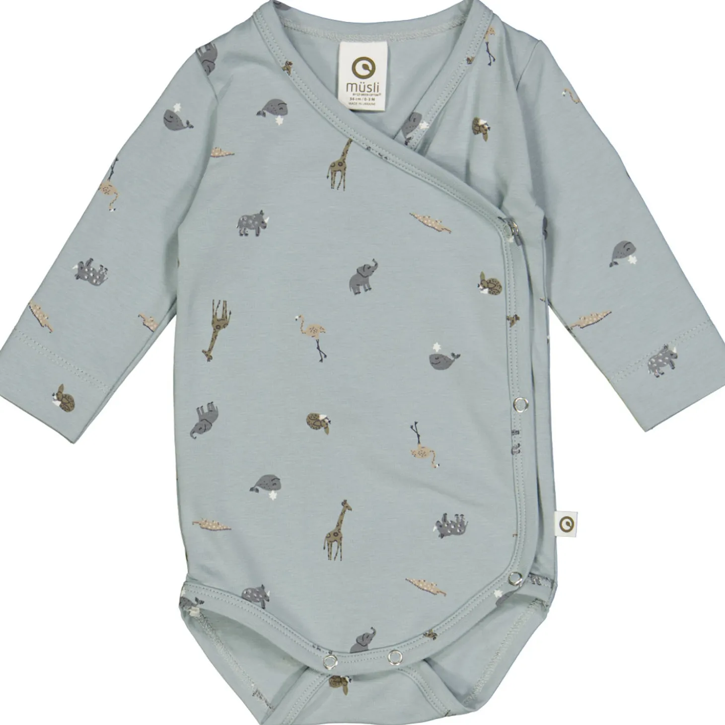 Wickelbody "Safari" blaugrau 44