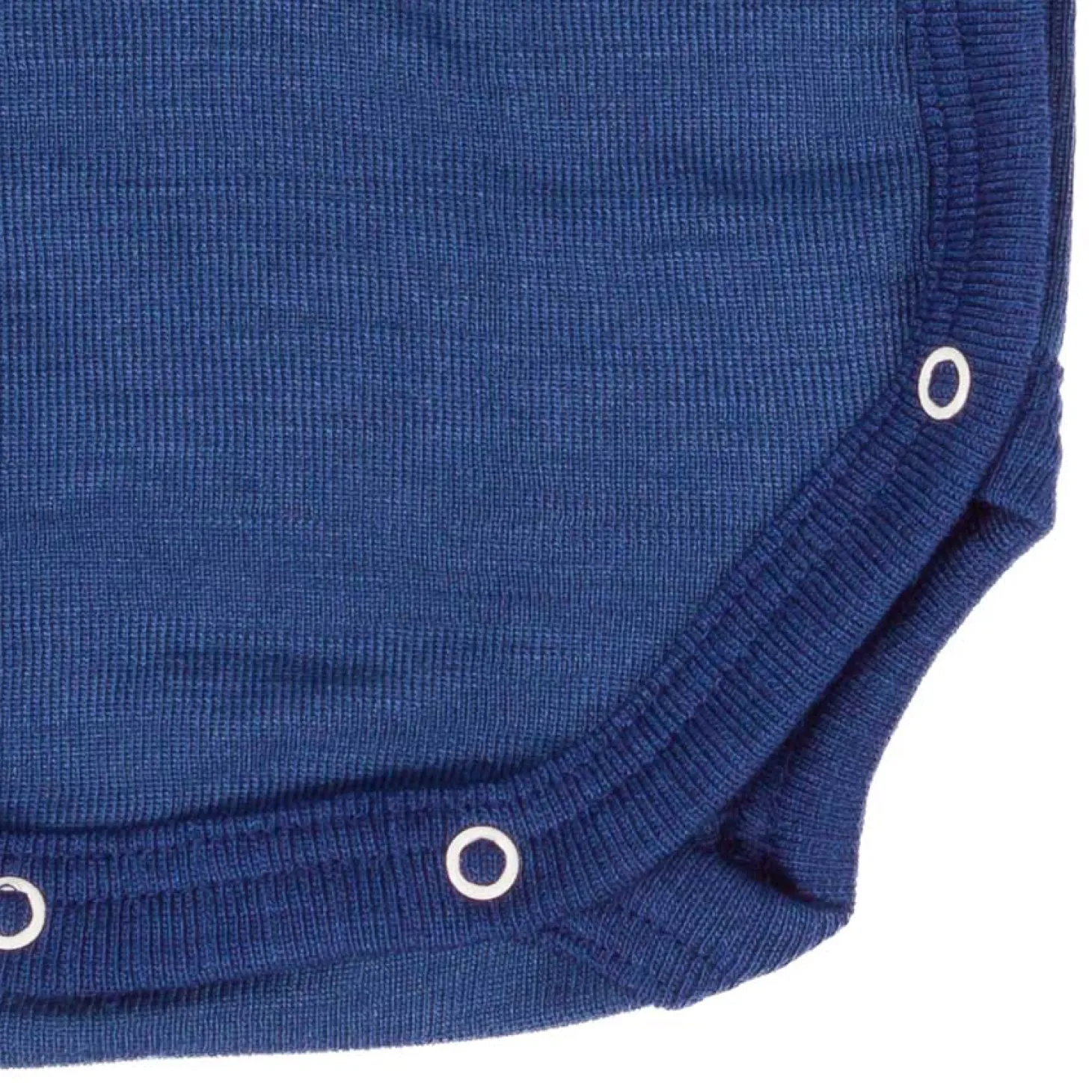 Wickelbody Wolle Seide blau 50/56