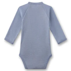 Wickelbody Wolle-Seide light blue 68