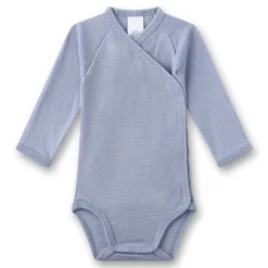 Wickelbody Wolle-Seide light blue 68