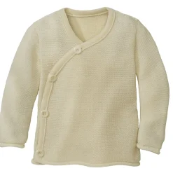 Wickeljacke Merinowolle natur 74/80