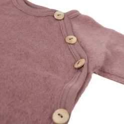 Wickeljacke Wollfrottee mauve 56