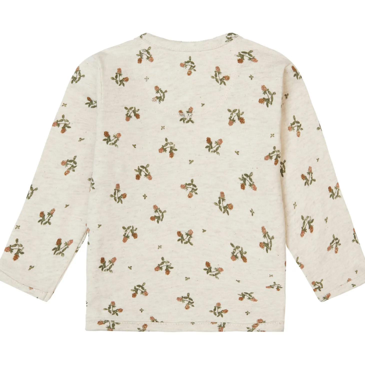 Wickelshirt "Klee" natur melange 68