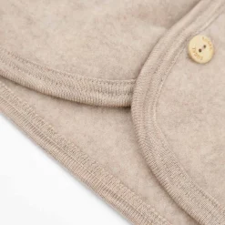Wollfleece Jacke sand melange 62/68