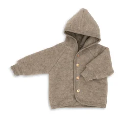 Wollfleece Jacke walnuss 62/68