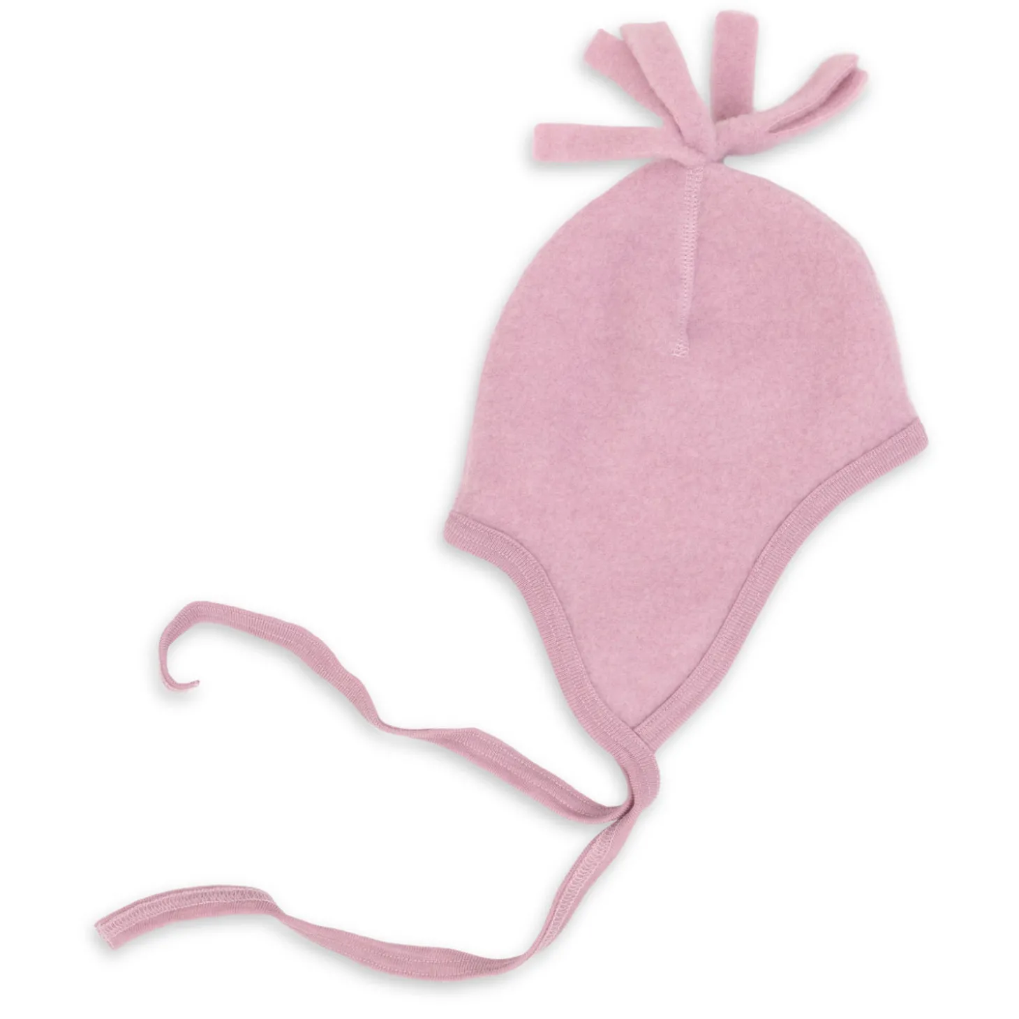 Wollfleece Mütze Baby rosewood 74/80