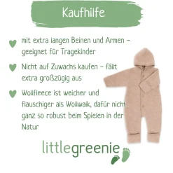 Wollfleece Overall sand 50/56
