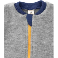 Wollfleece Schlafsack grau 74/80