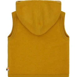 Wollfleece-Weste curry 98/104