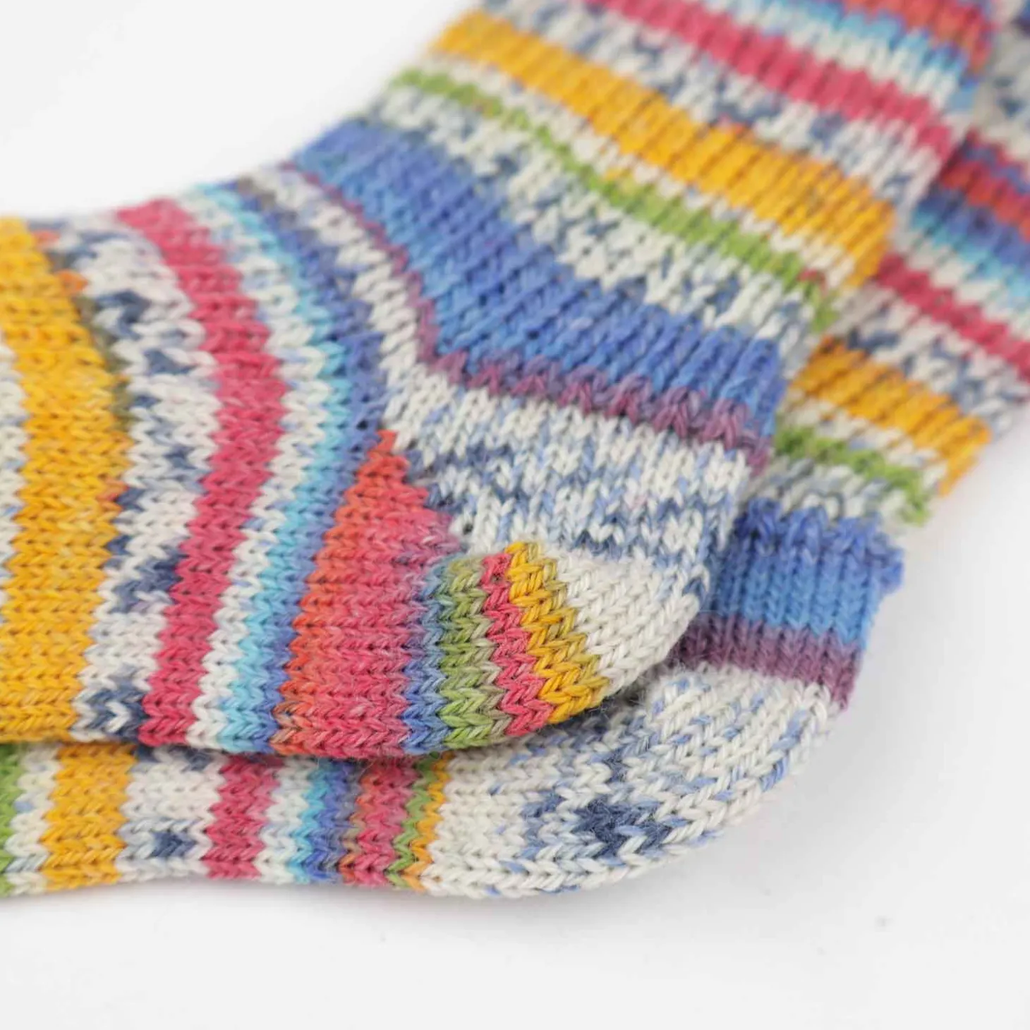 Wollsocken Kind bunt meliert 19-20