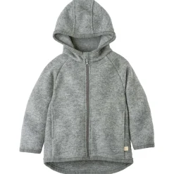 Wollwalk-Jacke "Zipp" grau 86/92