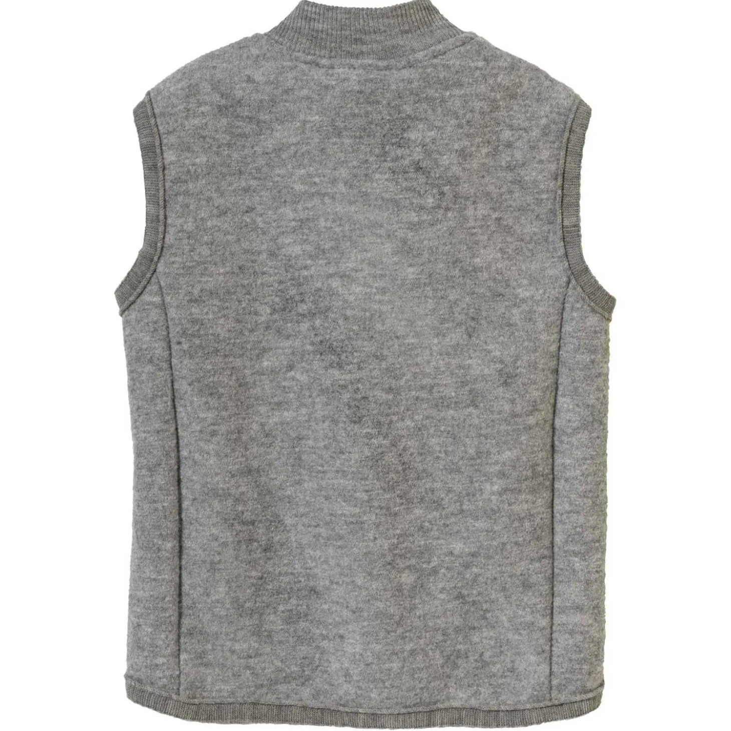 Wollwalk-Weste grau 122/128