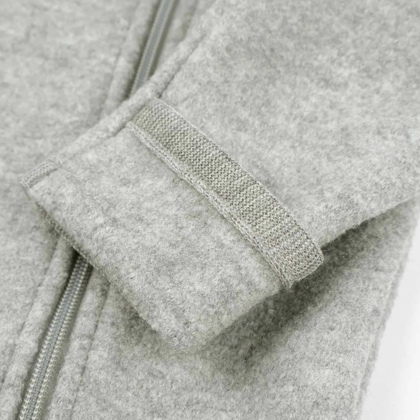 Wollwalk-Zippoverall grau 62/68